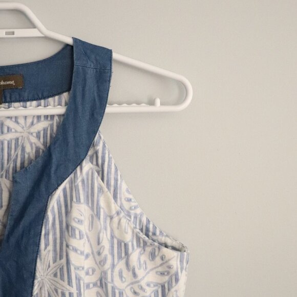 Tommy Bahama Women's Sz S Monstera Mash Sleeveless Tropical‎ Beach Dress - Picture 4 of 11